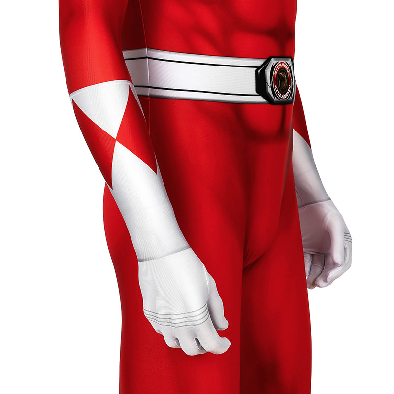 Adult Power Rangers Jumpsuit Mighty Morphin Power Rangers Cosplay Costume