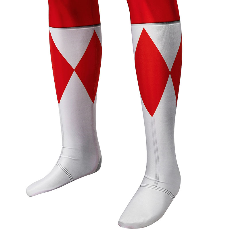 Adult Power Rangers Jumpsuit Mighty Morphin Power Rangers Cosplay Costume