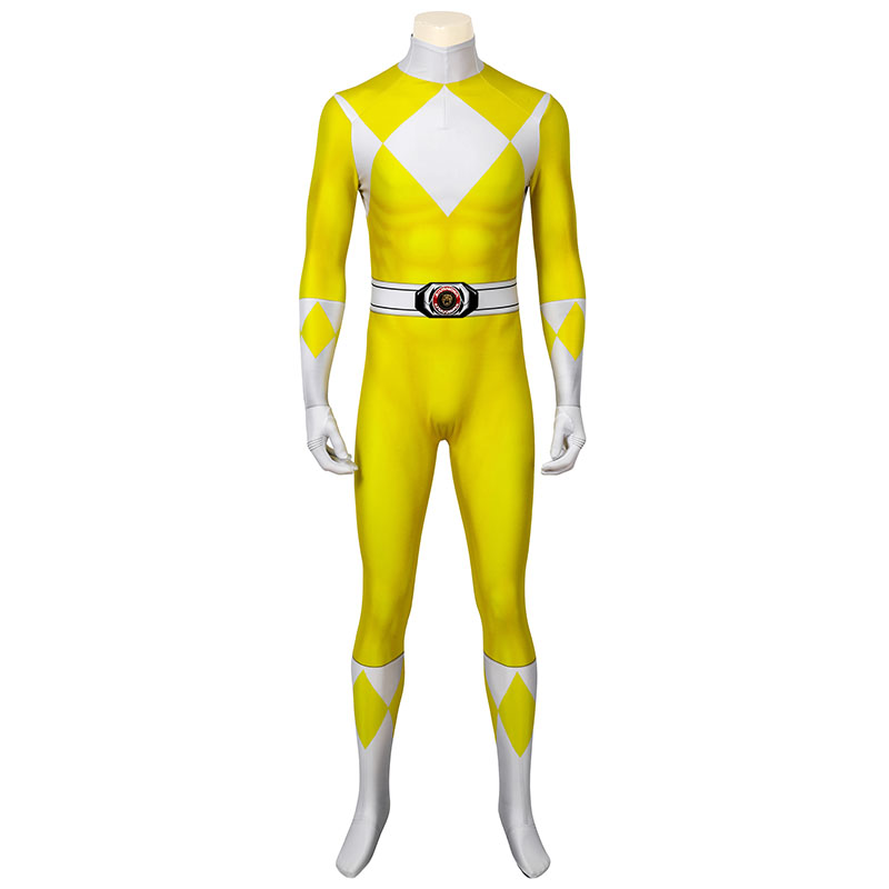 Adult Power Rangers Jumpsuit Mighty Morphin Power Rangers Cosplay Costume