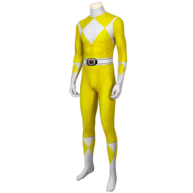 Adult Power Rangers Jumpsuit Mighty Morphin Power Rangers Cosplay Costume