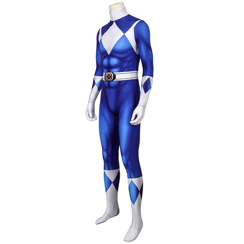 Adult Power Rangers Jumpsuit Mighty Morphin Power Rangers Cosplay Costume