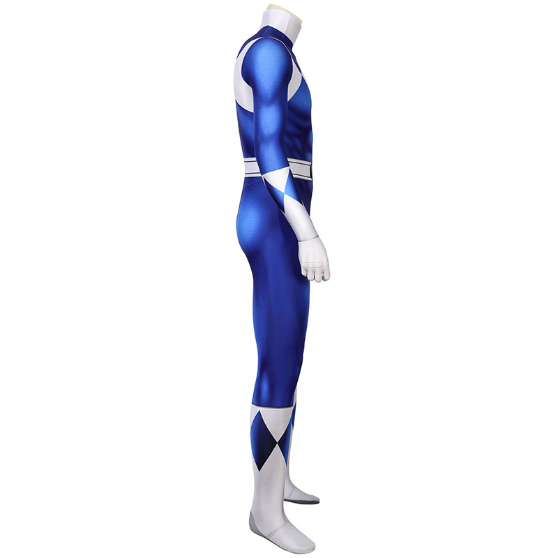 Adult Power Rangers Jumpsuit Mighty Morphin Power Rangers Cosplay Costume