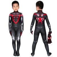 Spider Man Miles Morales Cosplay Costume Spiderman Jumpsuit for Kids