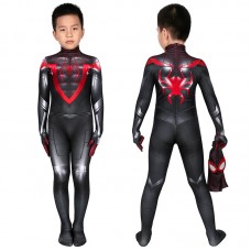 Spider Man Miles Morales Cosplay Costume Spiderman Jumpsuit for Kids