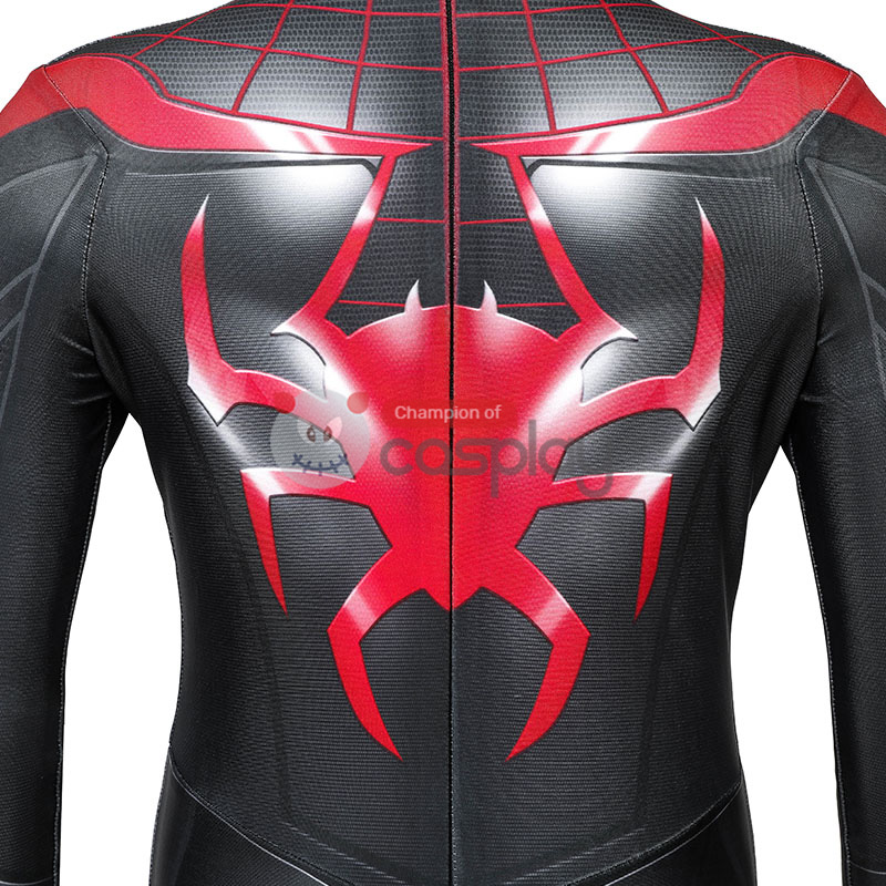 Spider Man Miles Morales Cosplay Costume Spiderman Jumpsuit for Kids