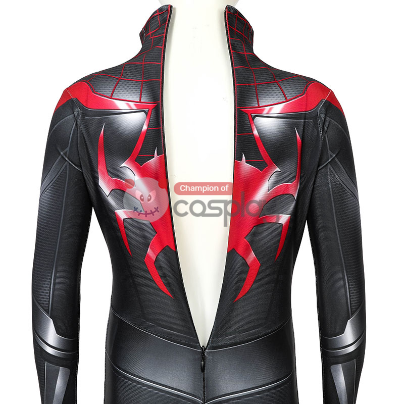 Spider Man Miles Morales Cosplay Costume Spiderman Jumpsuit for Kids