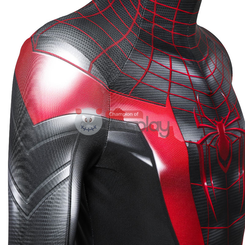 Spider Man Miles Morales Cosplay Costume Spiderman Jumpsuit for Kids