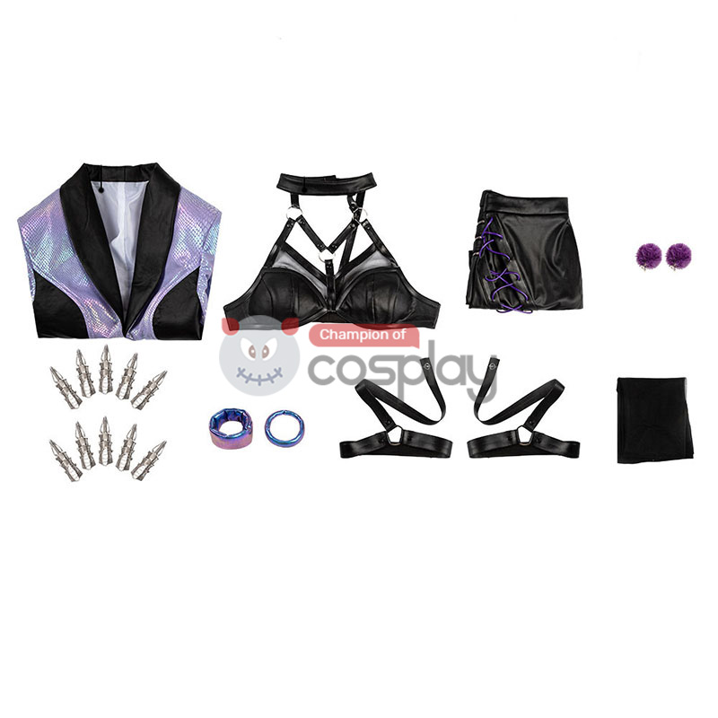 League Of Legends LOL 2020 S10 KDA All Out Evelynn Cosplay Costume