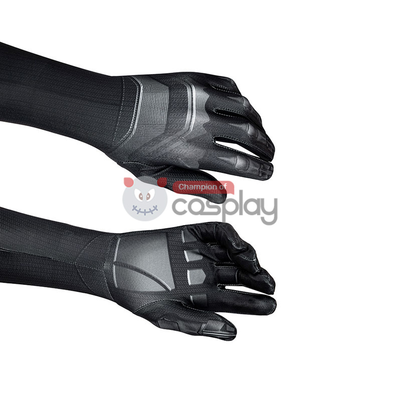 Captain America Civil War Cosplay Suit Black Panther T'Challa Jumpsuit