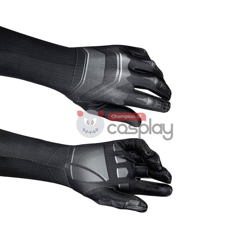 Captain America Civil War Cosplay Suit Black Panther T'Challa Jumpsuit