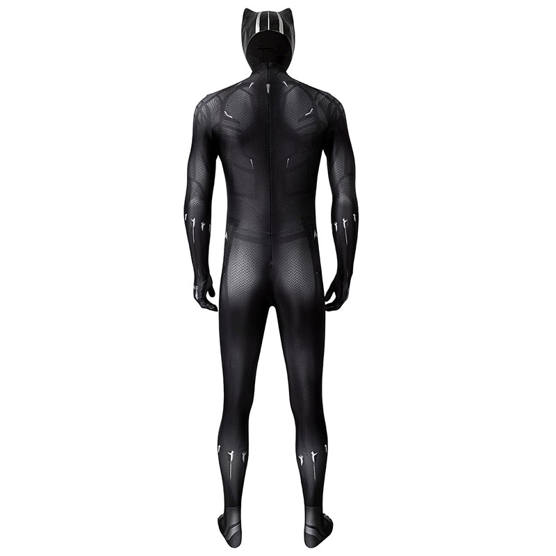 New Black Panther Cosplay Costume T'Challa Jumpsuit