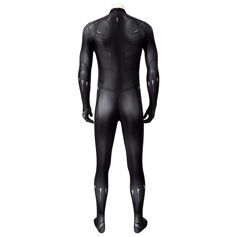 New Black Panther Cosplay Costume T'Challa Jumpsuit