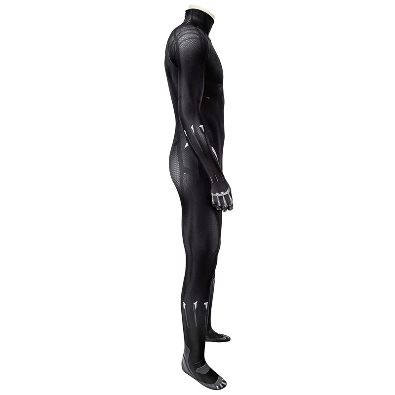 New Black Panther Cosplay Costume T'Challa Jumpsuit