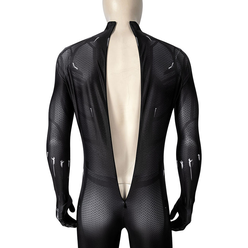 New Black Panther Cosplay Costume T'Challa Jumpsuit