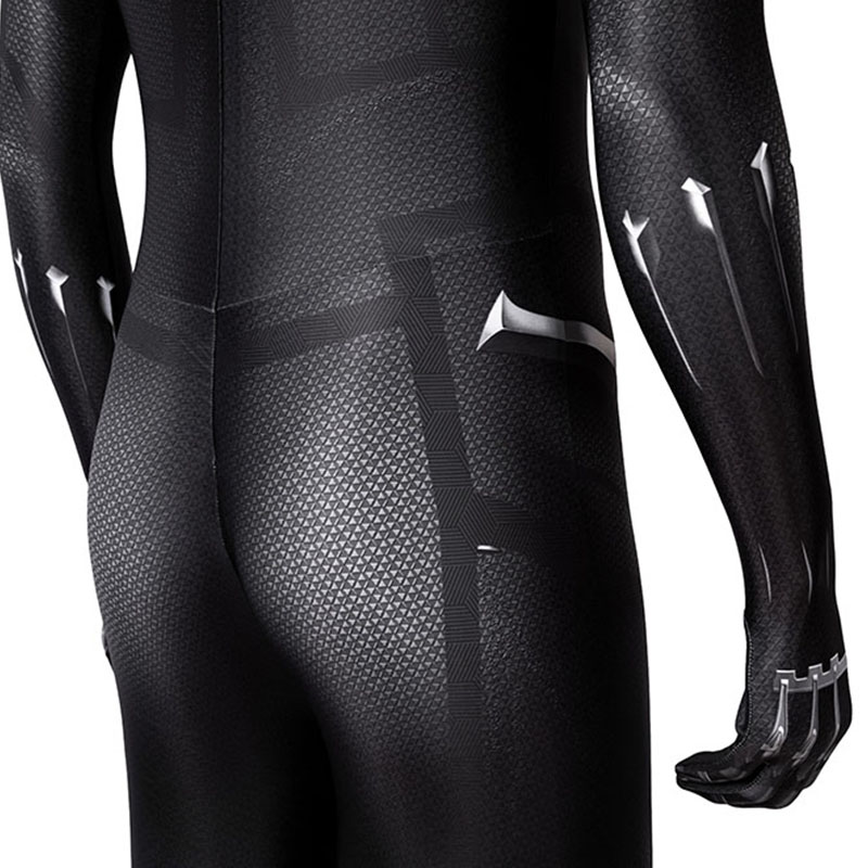 New Black Panther Cosplay Costume T'Challa Jumpsuit