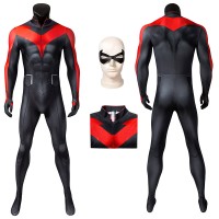 Teen Titans The Judas Contract Cosplay Costume Nightwing Jumpsuit