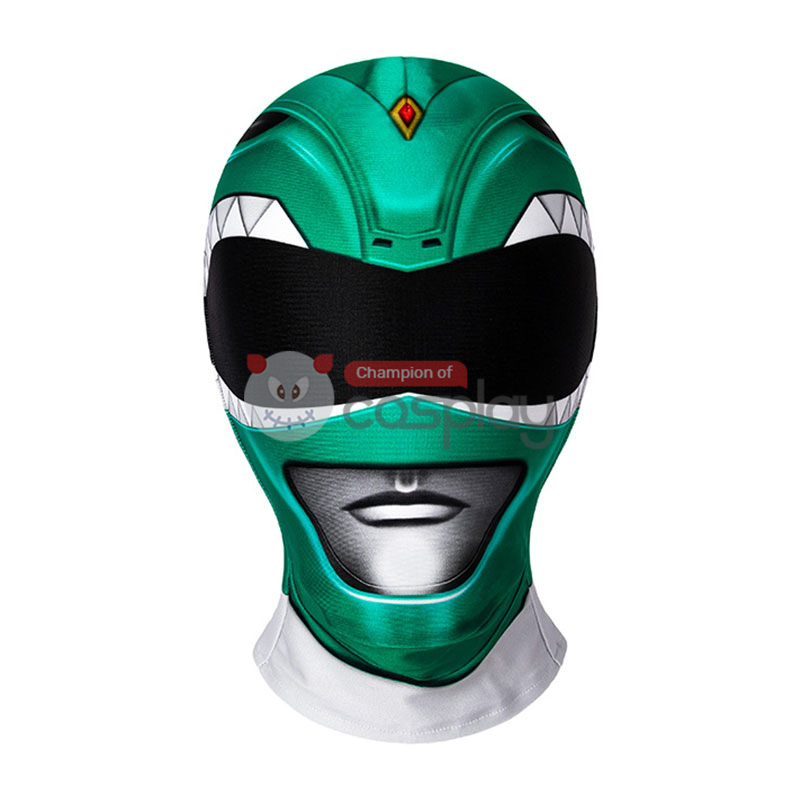 Mighty Morphin Power Rangers Cosplay Costume Green Ranger Jumpsuit for Kids