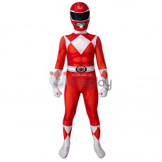 Ready To Ship for Kids Red Ranger Cosplay Costume