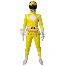 Mighty Morphin Power Rangers Cosplay Costume Yellow Ranger Suit for Kids