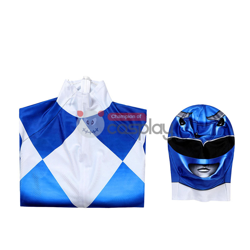 Clearance Sale - Ready To Ship for Kids Blue Ranger Cosplay Costume