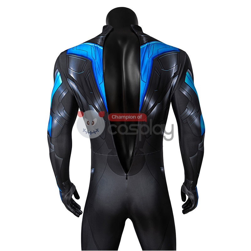 Titans Nightwing Jumpsuit Dick Grayson Cosplay Suit