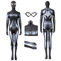 Spiderman Girls Jumpsuit Venom Spider Man Black Cat Woman Cosplay Costume