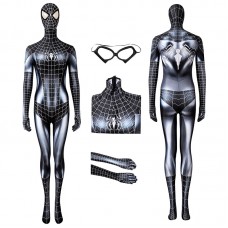 Spiderman Girls Jumpsuit Venom Spider Man Black Cat Woman Cosplay Costume