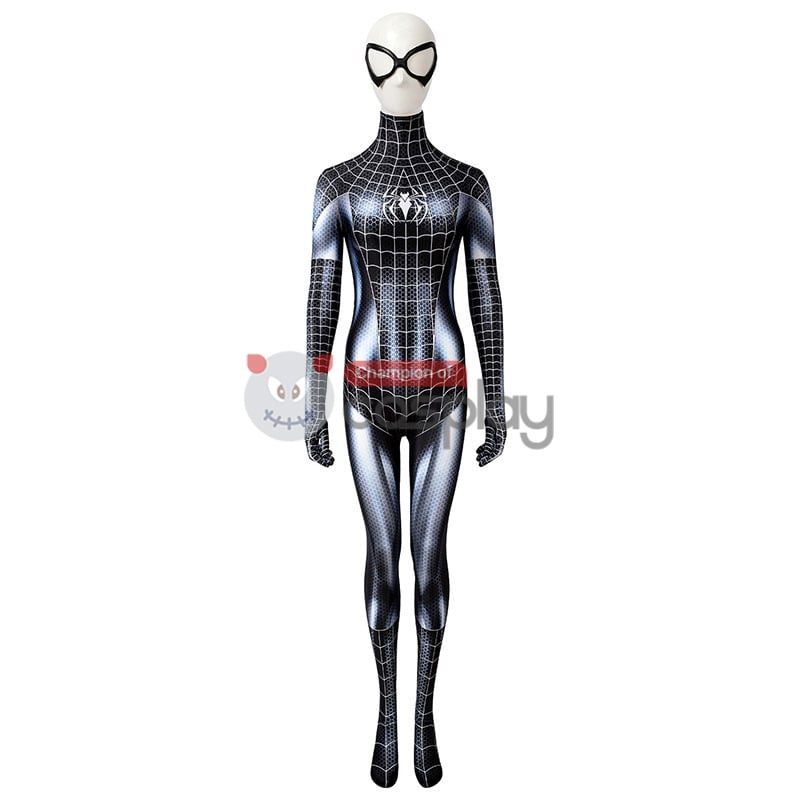 Spiderman Girls Jumpsuit Venom Spider Man Black Cat Woman Cosplay Costume