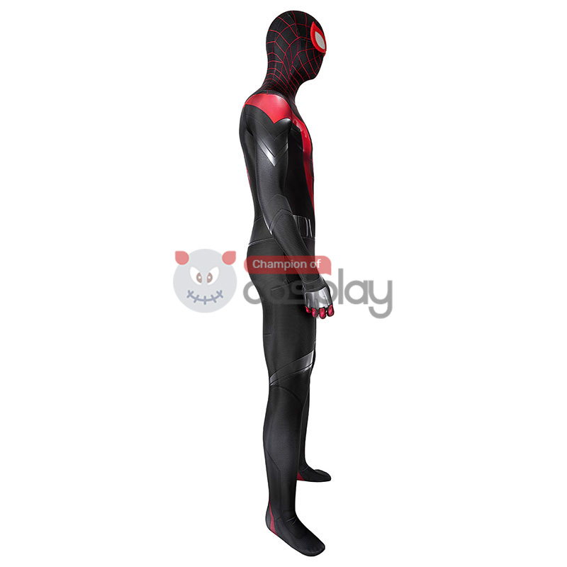 Spider Man Cosplay Costume Spiderman Miles Morales Jumpsuit Top Level