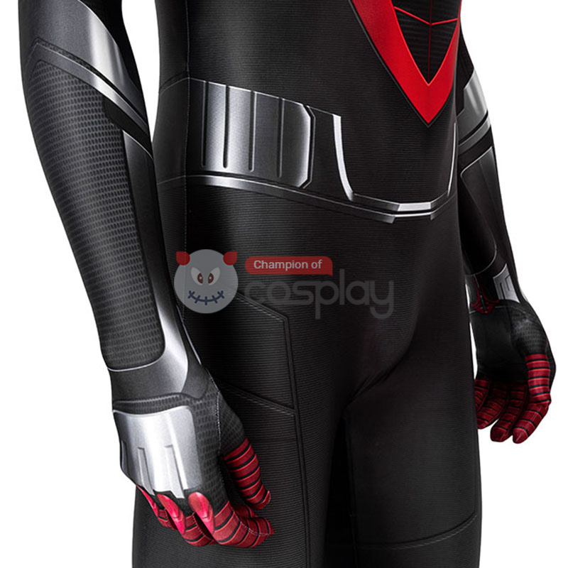 Spider Man Cosplay Costume Spiderman Miles Morales Jumpsuit Top Level