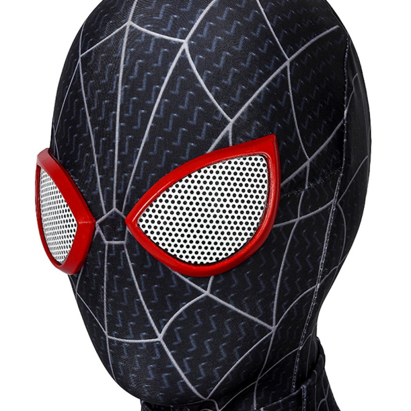 Kids Miles Morales Costume Spider-Man Into the Spider-Verse Cosplay Suit
