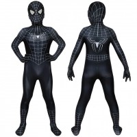 Spiderman 3 Eddie Brock Cosplay Costume Venom Jumpsuit for Kids