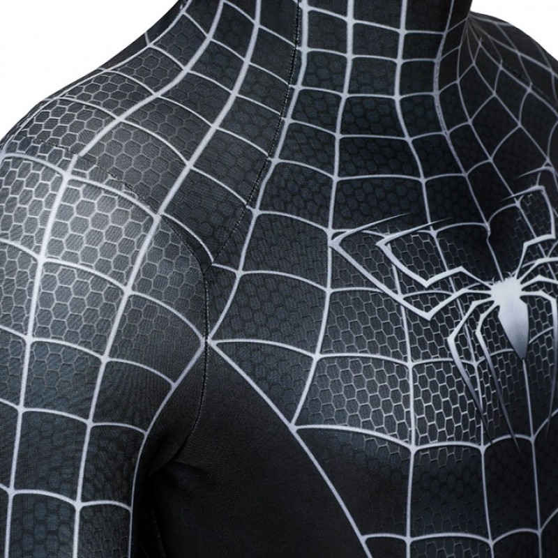 Spiderman 3 Eddie Brock Cosplay Costume Venom Jumpsuit for Kids
