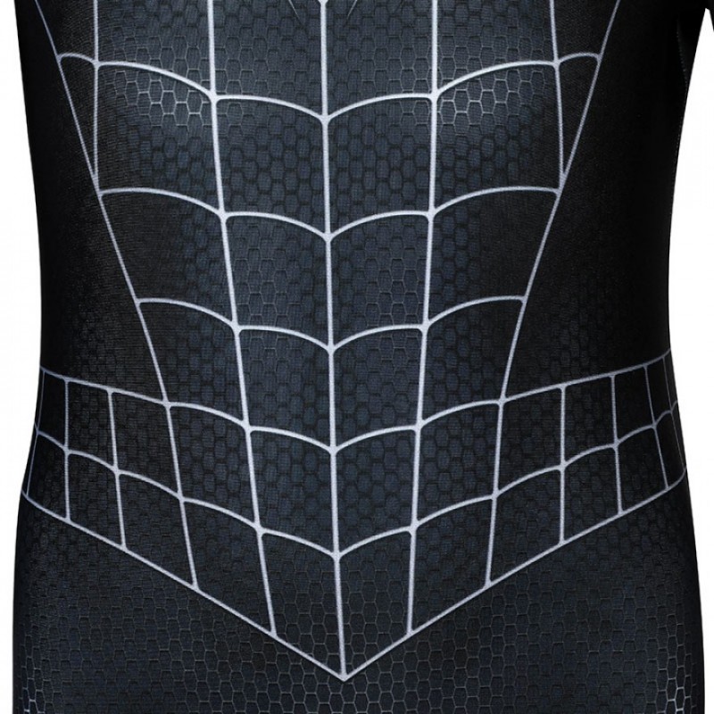Spiderman 3 Eddie Brock Cosplay Costume Venom Jumpsuit for Kids