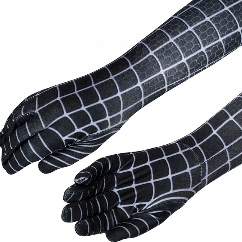 Spiderman 3 Eddie Brock Cosplay Costume Venom Jumpsuit for Kids