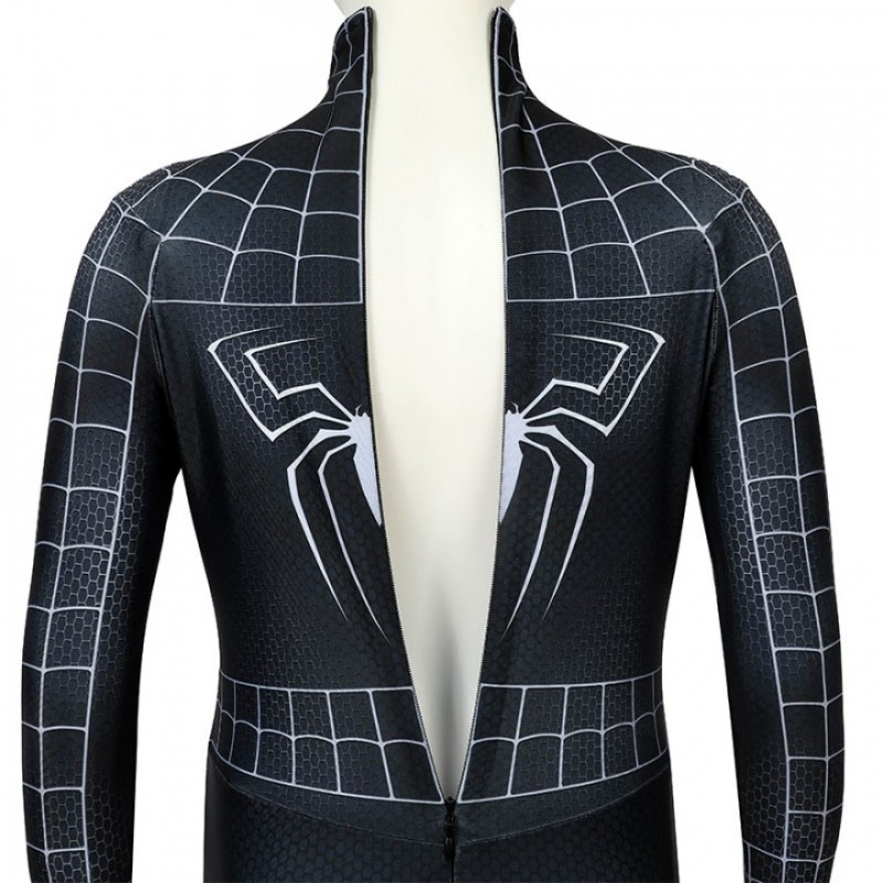 Spiderman 3 Eddie Brock Cosplay Costume Venom Jumpsuit for Kids