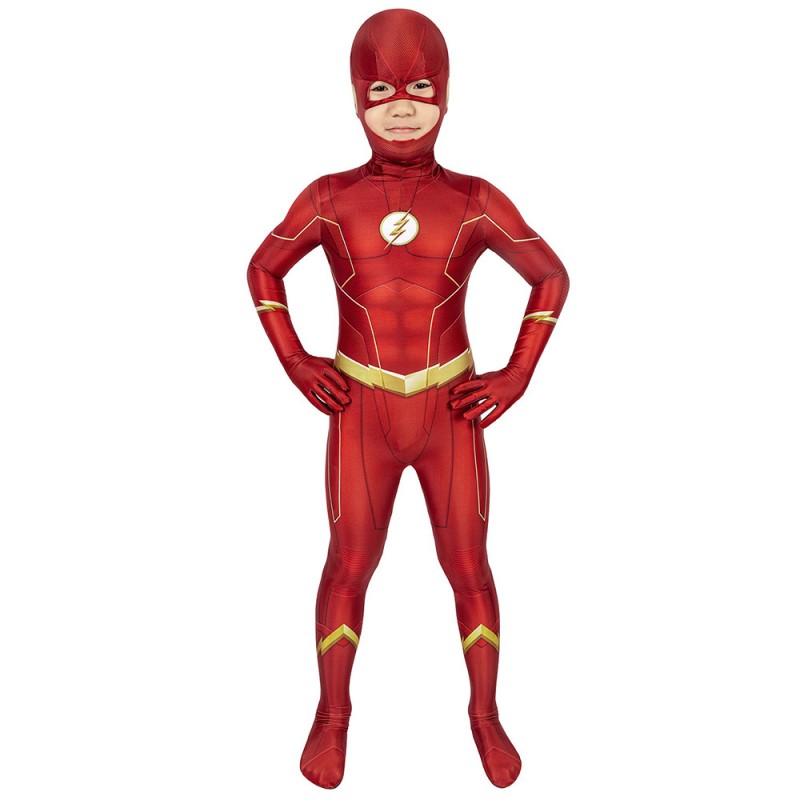 The Flash Costume for Kids Barry Allen Cosplay Suit