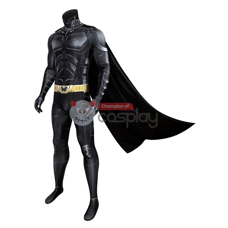 The Dark Knight Rises Bruce Wayne Cosplay Costume Batman Jumpsuit
