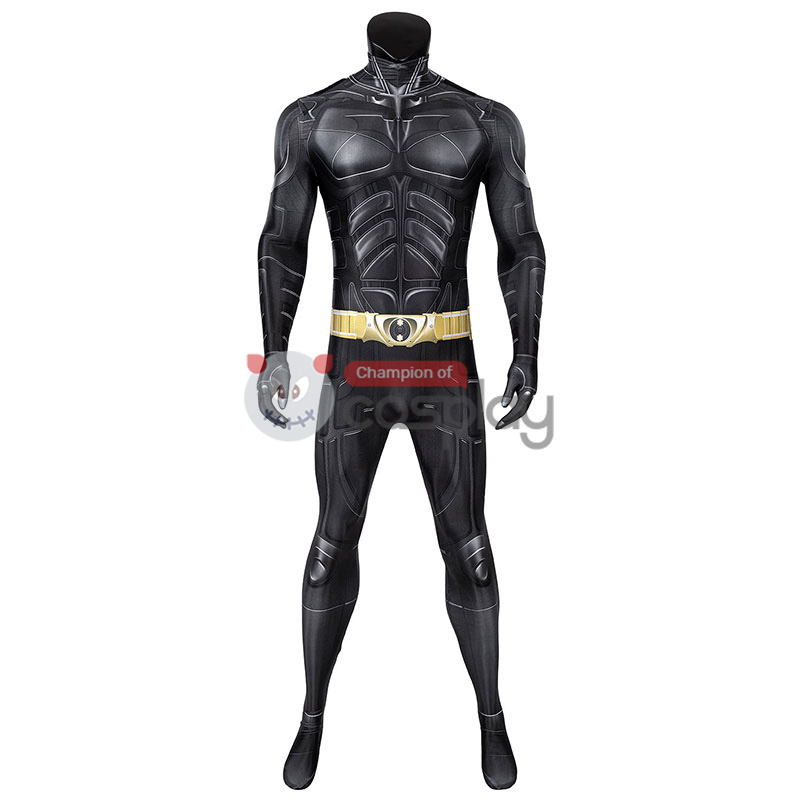The Dark Knight Rises Bruce Wayne Cosplay Costume Batman Jumpsuit