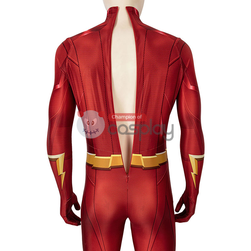 Barry Allen Red Bodysuit Halloween Cosplay Costume