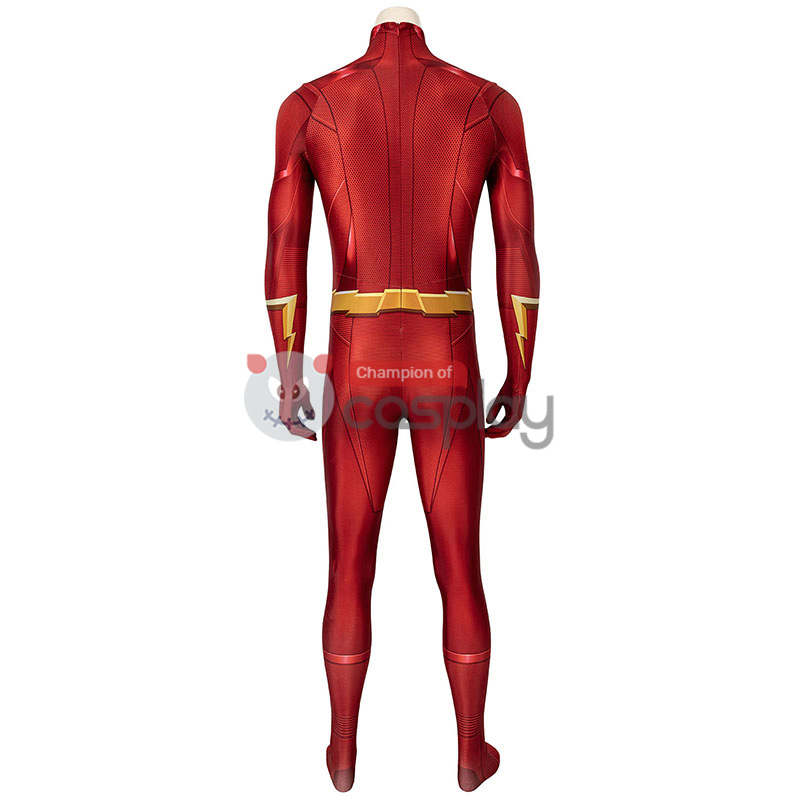 Barry Allen Red Bodysuit Halloween Cosplay Costume