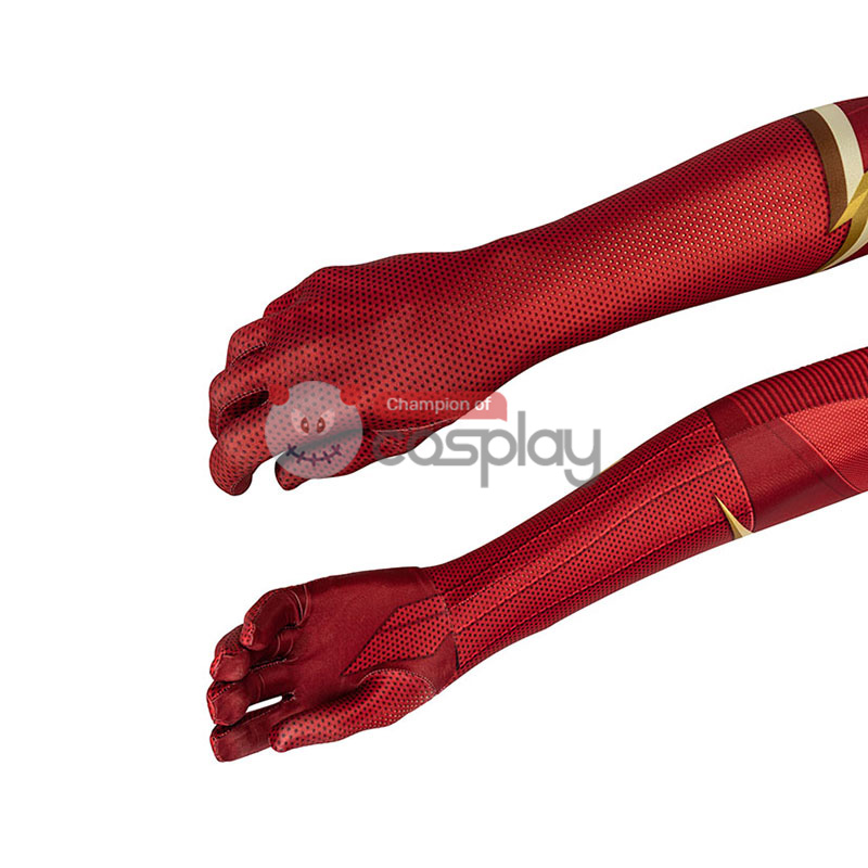 Barry Allen Red Bodysuit Halloween Cosplay Costume