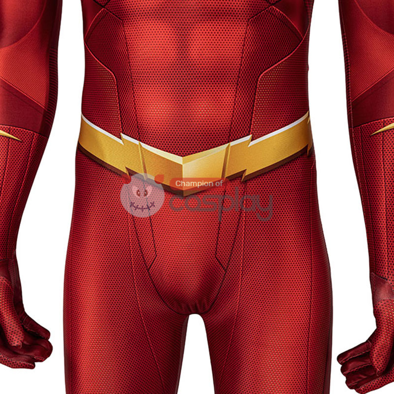 Barry Allen Red Bodysuit Halloween Cosplay Costume