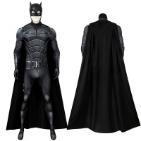 The Batman 2022 Movie Jumpsuit Bruce Wayne Robert Pattinson Cosplay Costume