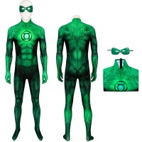 Hal Jordan Jumpsuit Green Super Hero Cosplay Costume