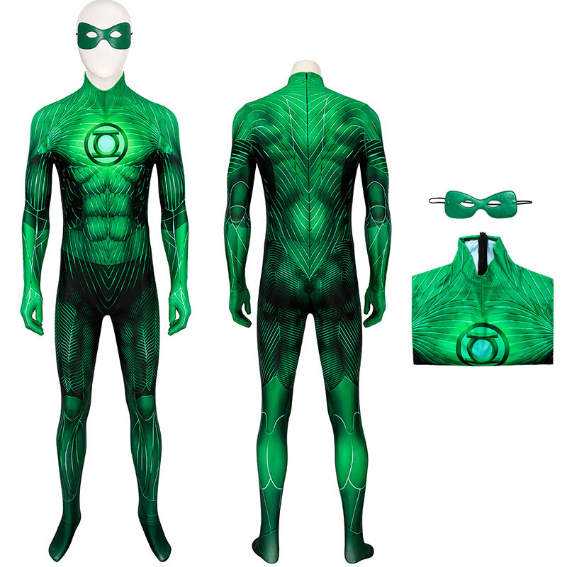 Hal Jordan Green Jumpsuit Cosplay Costume