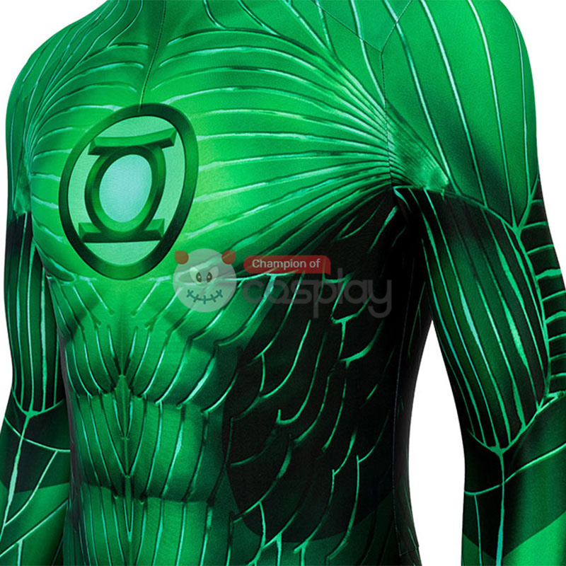 Hal Jordan Green Jumpsuit Cosplay Costume