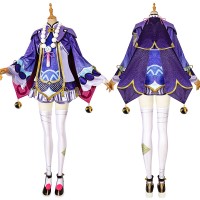 Genshin Impact Cosplay Suit Qiqi Costume Top Level