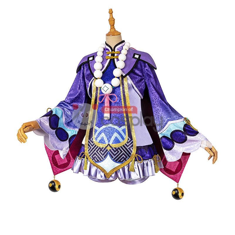Genshin Impact Cosplay Suit Qiqi Costume Top Level