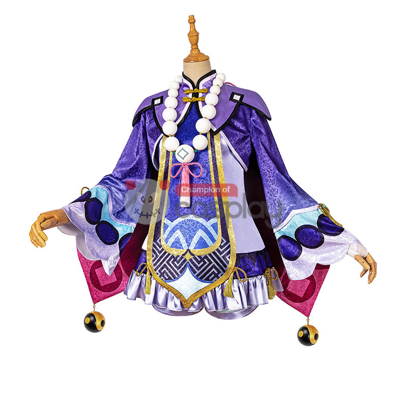 Genshin Impact Cosplay Suit Qiqi Costume Top Level